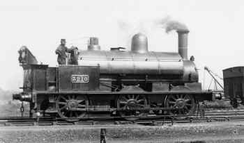 12th August 1902. LNWR "Special" 0-6-0 tank No. 3210 on shunting duty in Carnforth yard. Locomotive Club of Great Britain - Ken Nunn collection.