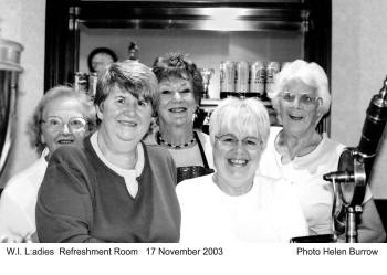 W.I. Ladies in Carnforth Station Refreshment Room  17th November 2003 Photo Helen Burrow