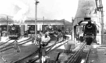 After the Carnforth Motive Power Depot was closed by British Railways, it became "Steamtown" a "living steam" railway museum. It enjoyed great popularity for many years, and frequently held steam "Open Days" and "Open Weekends". Public access to the site was discontinued in 1997 and the site is now home to the West Coast Railway Company. Harold Bowtell  collection.